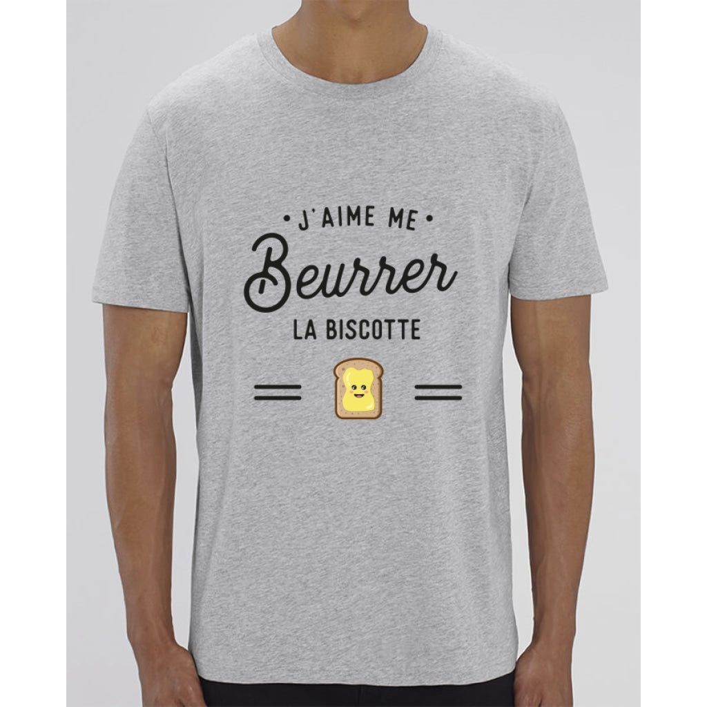 T-French  T-Shirt J'aime me Beurrer la Biscotte Homme Bio