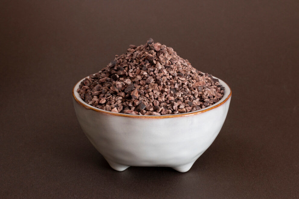 a bowl of cacao nibs | To'ak Chocolate