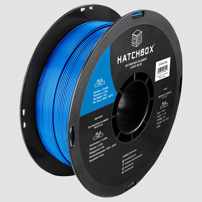 Hatchbox PLA Light Blue-1.75MM,1KG spool,3D filament, +/- 0.03mm – HATCHBOX  3D