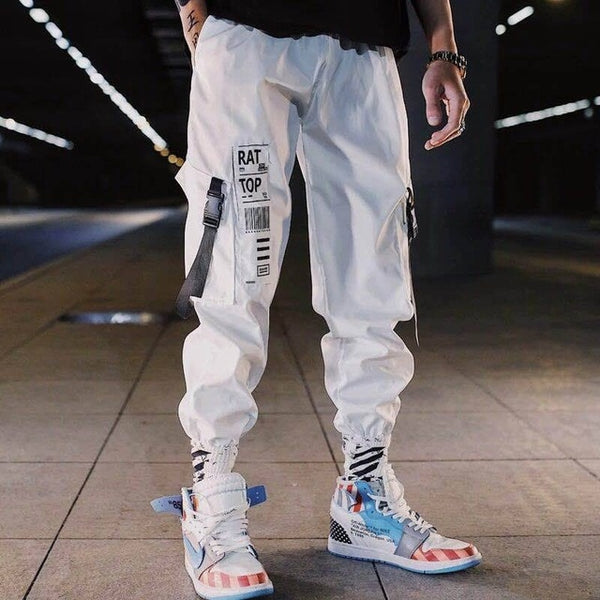 white joggers sweatpants men's