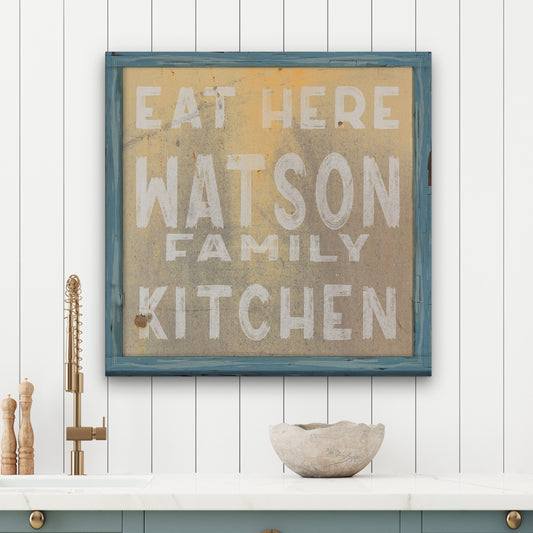Custom Kitchen Sign Kitchen Wall Decor Farmhouse Personalized
