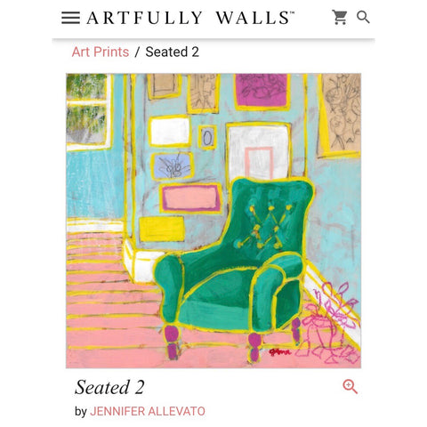 Seated 2 art print by Jennifer Allevato for Artfully Walls