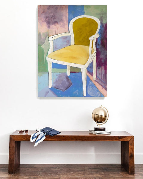 Chair in Goldenrod by Jennifer Allevato Fine Art