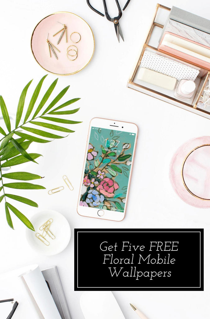 five free floral mobile wallpapers from jennifer allevato