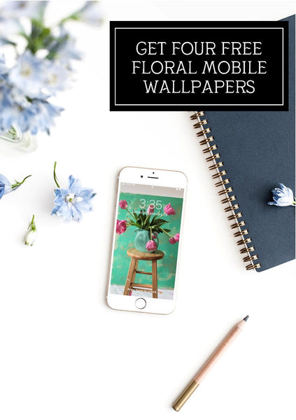 four free floral mobile wallpapers by jennifer allevato fine art