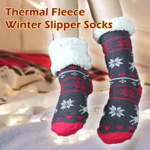 thermal fleece winter slipper socks