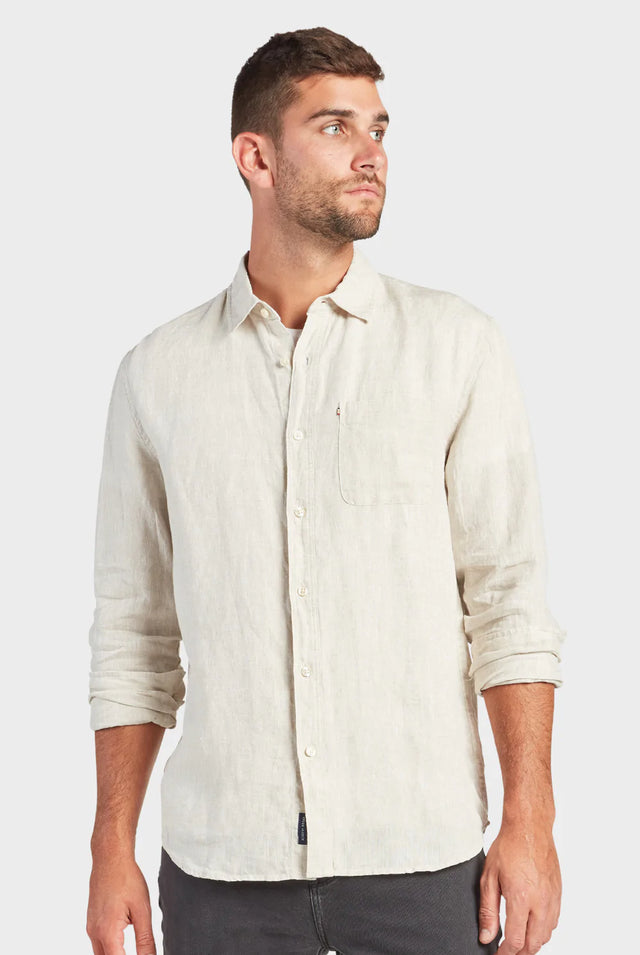 Hampton S/S Linen Shirt - Oatmeal – UPTOWN LOCAL