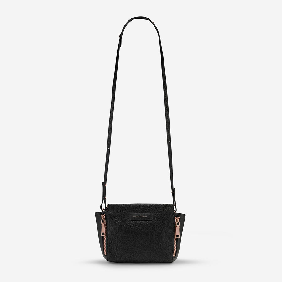 black rose gold bag