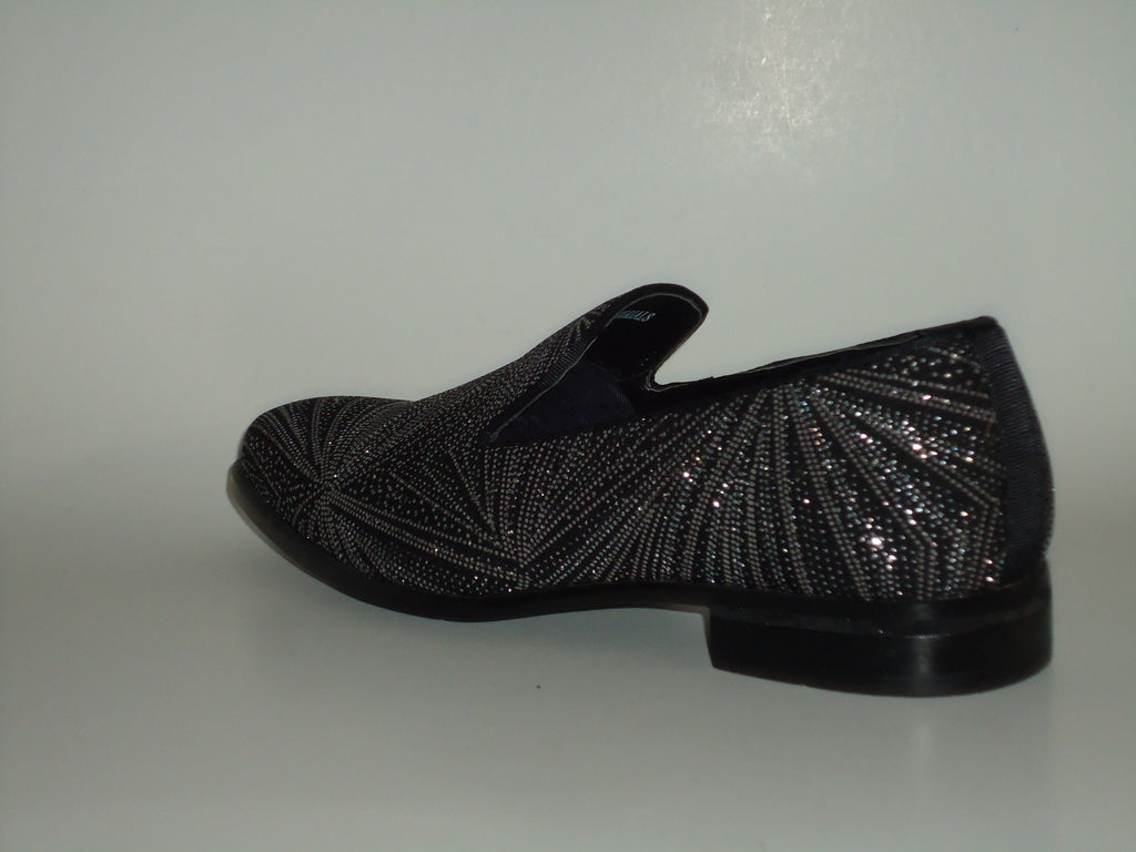 black and silver evening shoes