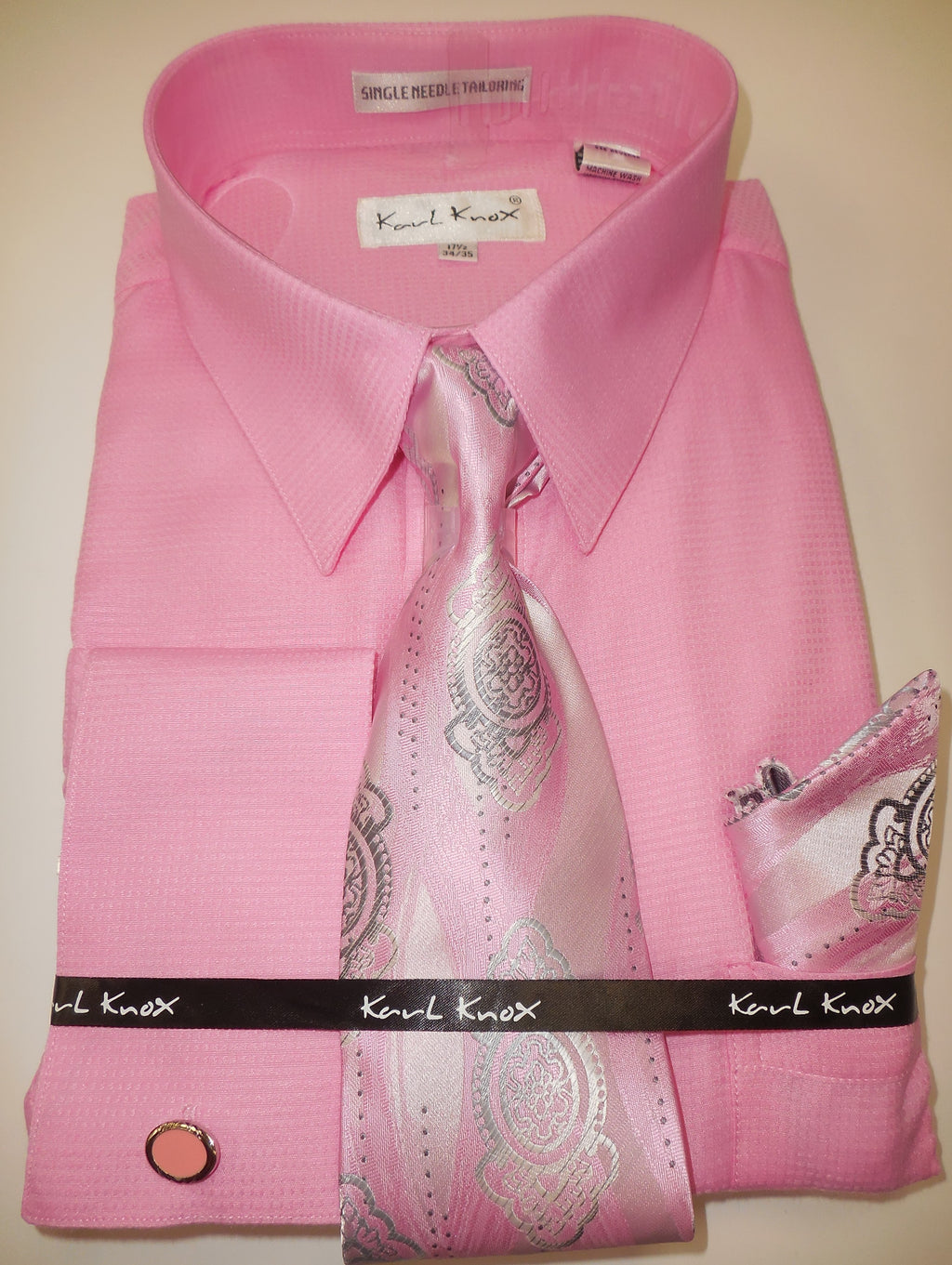 pink dress shirt with tie