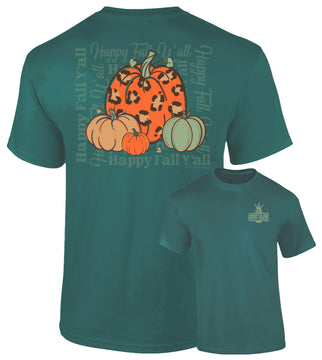 Southernology® Happy Fall Leopard Pumpkins T-Shirt