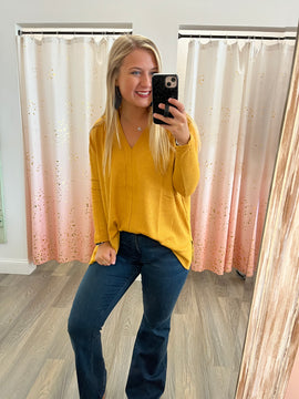 Megan Top - Mustard