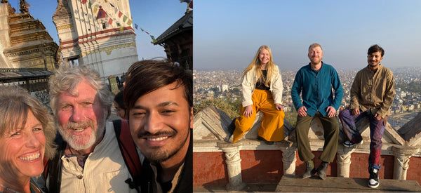 Mexicali Maker Rohit in Kathmandu with the Erskine family