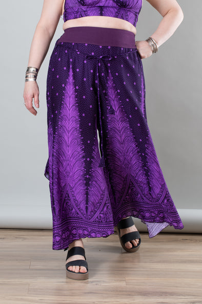 Feather Print Harmony Gaucho Pants– Mexicali Blues