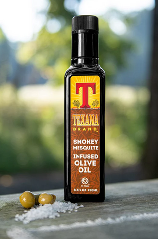 Choose Texana Brands’ Smokey Mesquite Infused Olive Oil for Authentic Texas Flavor 