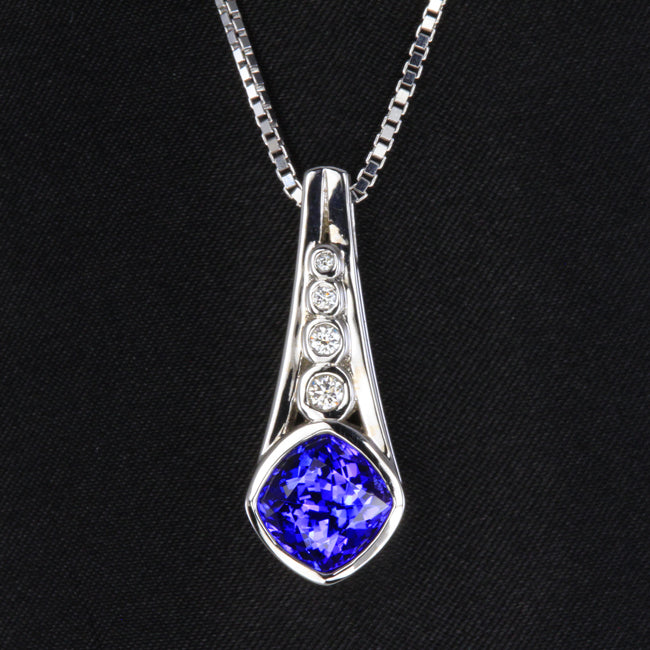 Tanzanite Pendants & Necklaces | White & Yellow Gold Designs ...