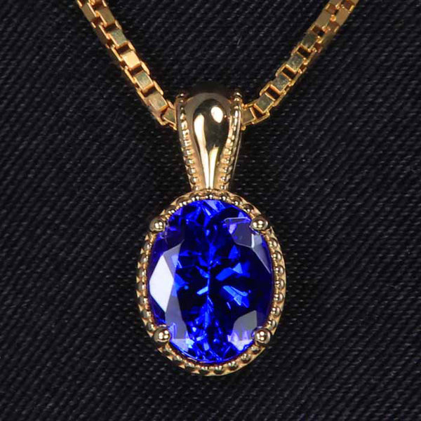 Tanzanite Pendants & Necklaces | White & Yellow Gold Designs ...