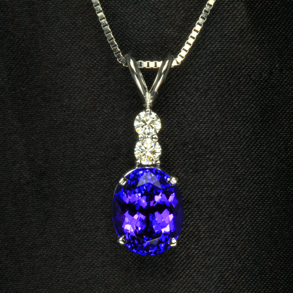 Tanzanite Jewelry - Vivid AAA Rings, Pendants, Earrings & Stones