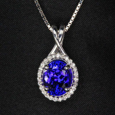 Tanzanite Pendants & Necklaces | White & Yellow Gold Designs ...