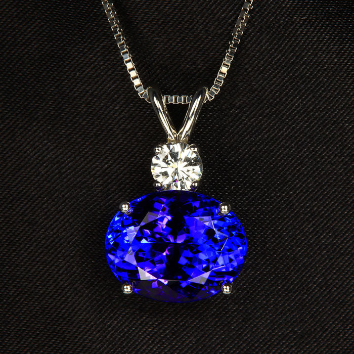 Tanzanite Pendants & Necklaces | White & Yellow Gold Designs ...