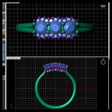 Mothers Ring Design CAD