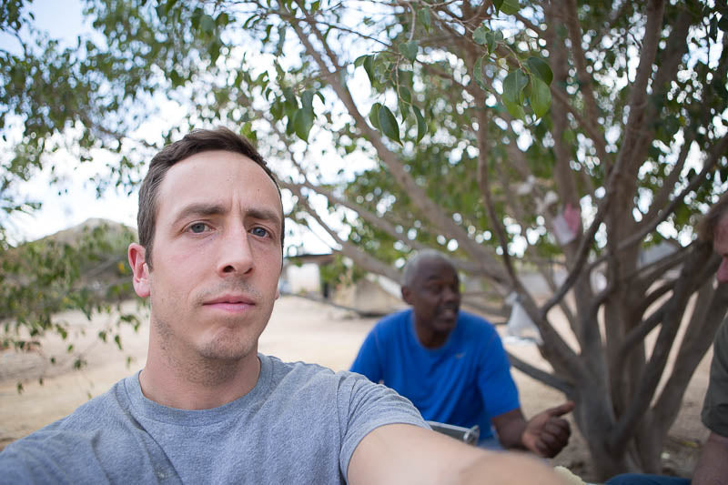 Matt with Tanzanite Miners