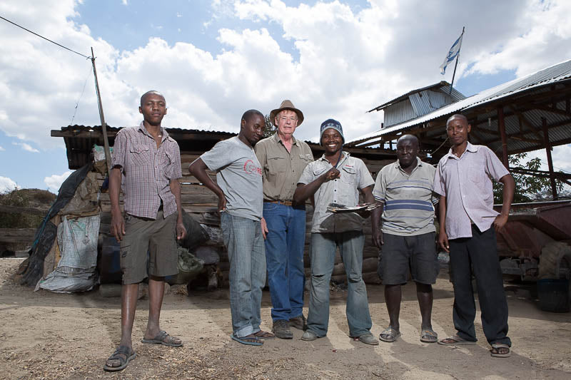 Steve Talking with Tanzanite Miners