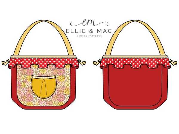 Carry All Purse Pattern By Ellie and Mac Sewing Patterns 