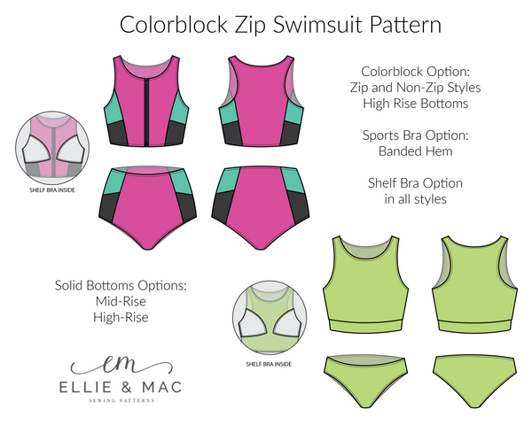 Oasis Swimsuit Mix & Match Pattern