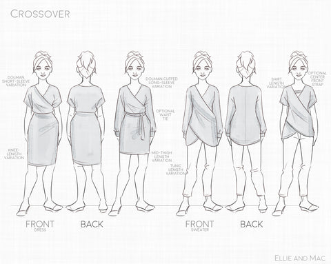 Crossover Sweater and Dress Trendy sewing project