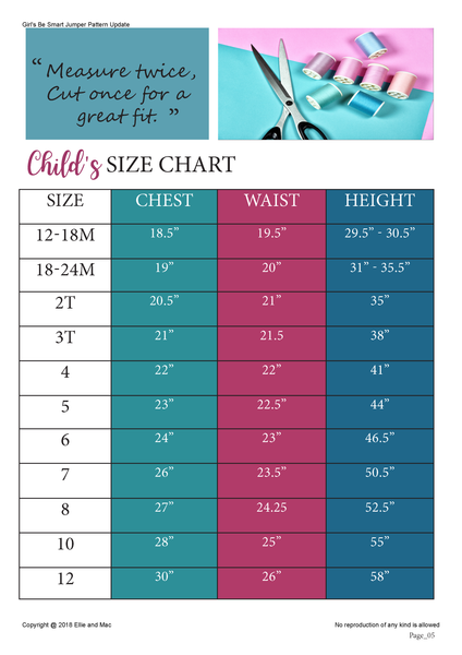 Be Smart Jumper Pattern (kid's) – Ellie and Mac