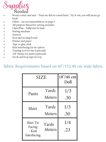 Sewing Doll Clothing for 18 inch dolls - ellie and mac sewing patterns