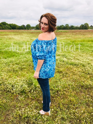 Off Shoulder Top Sewing Pattern by Ellie and Mac Patterns