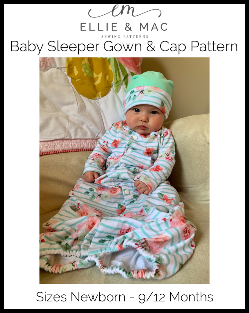 baby girl gown sleeper