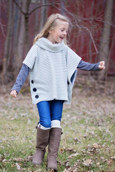 Kids Sugar n' Spice Poncho Pattern – Ellie and Mac | Digital (PDF ...