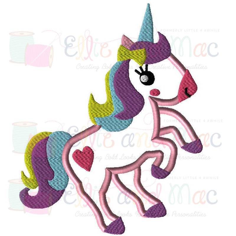 Download Unicorn Applique Design Ellie And Mac