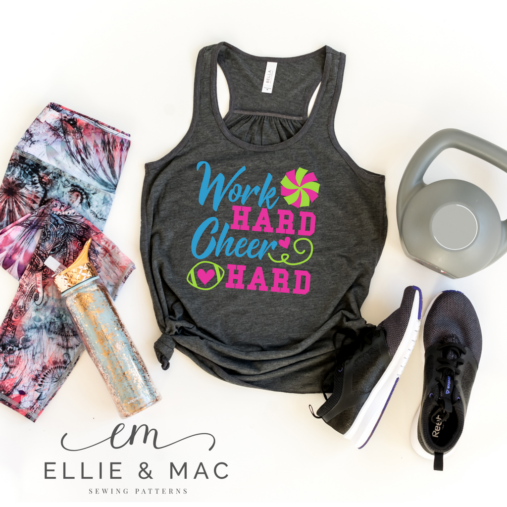 Work Hard Cheer Hard SVG Cutting File – Ellie and Mac