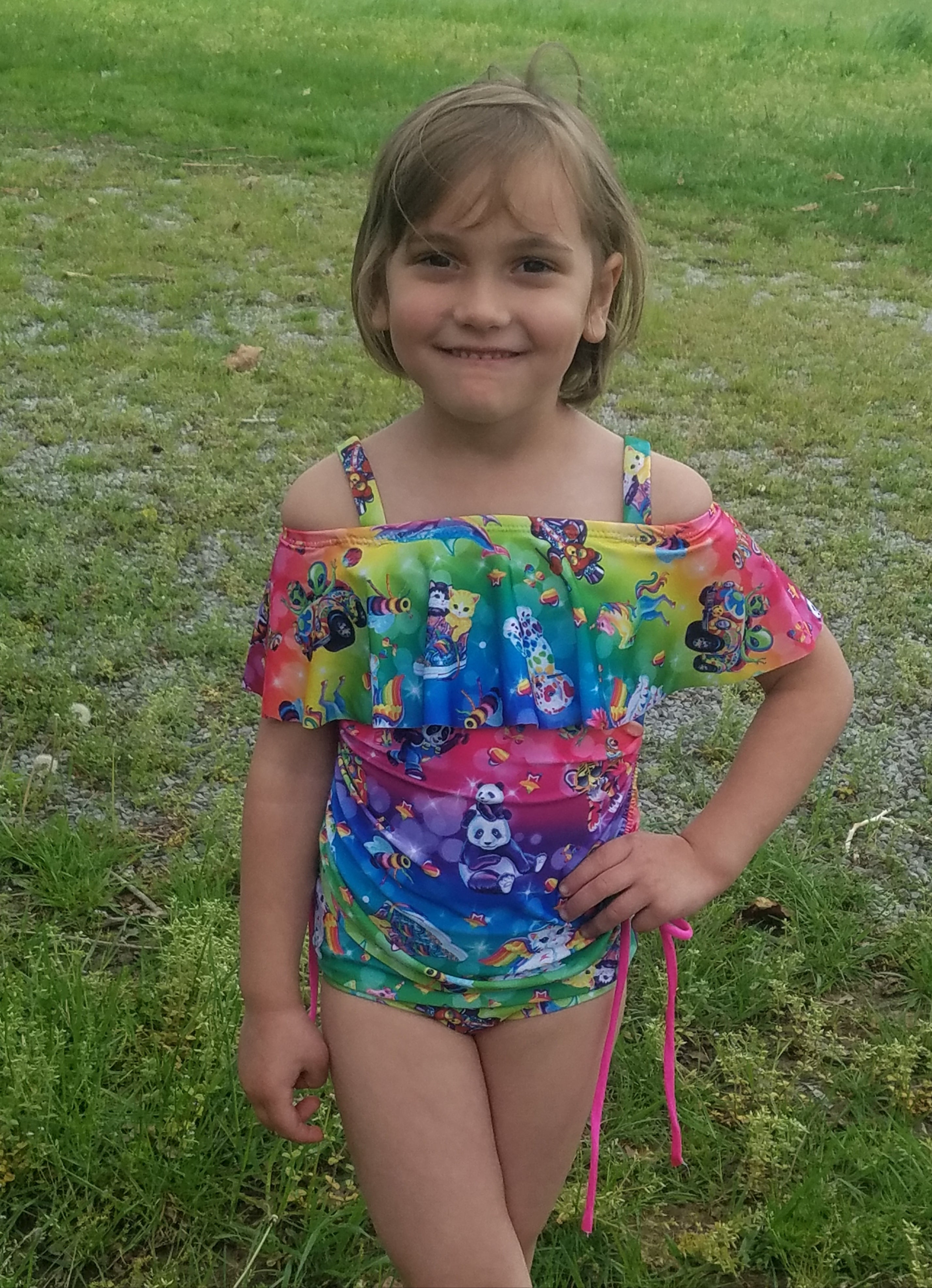 Kids Waterfall Swimsuit Mix & Match Pattern – Ellie and Mac