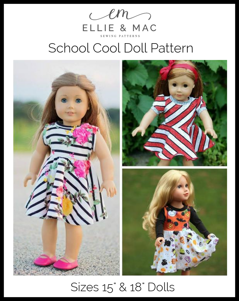 School Cool Doll Pattern Ellie And Mac