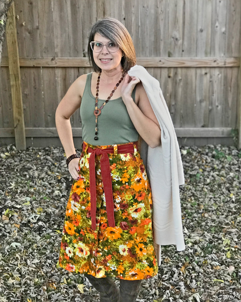 Adult Button A-line Skirt Pattern – Ellie and Mac