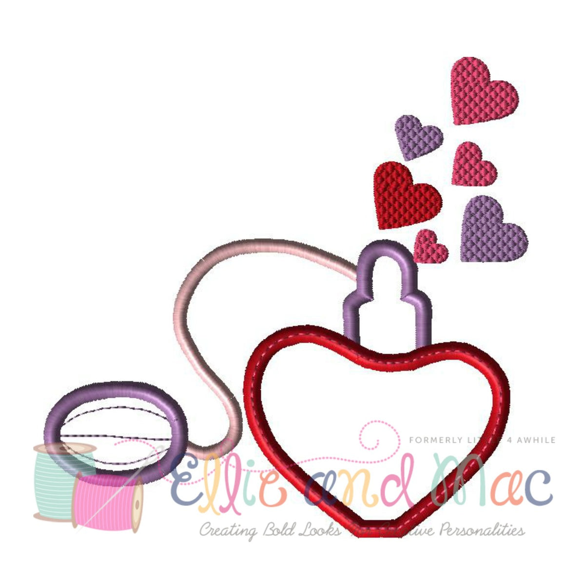 Applique Hearts Machine Embroidery Instant Download Design, Trio of Hearts,  Valentines Day Hearts, Love Hearts, I Love You Appliqué 