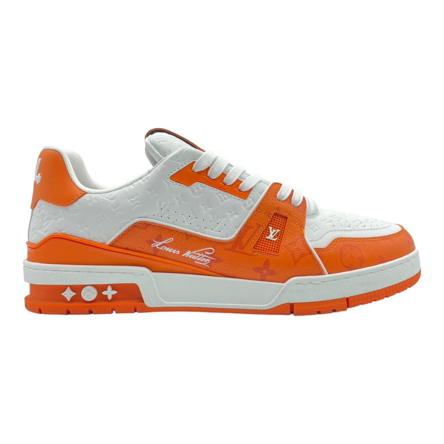 Louis Vuitton LV Trainer Sneaker Orange. Size 10.5