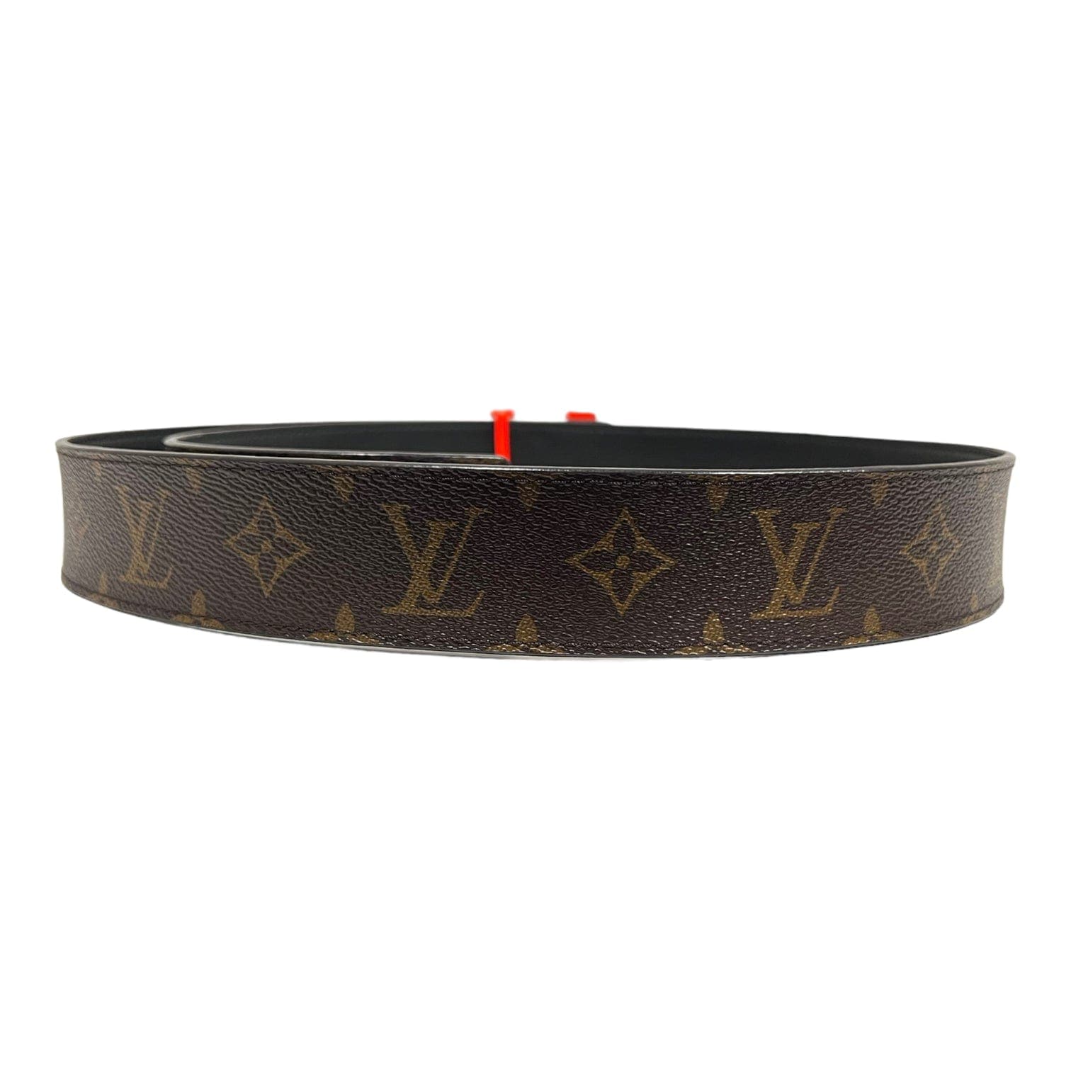 Pre-owned Louis Vuitton Shape Belt Monogram 40mm Brown