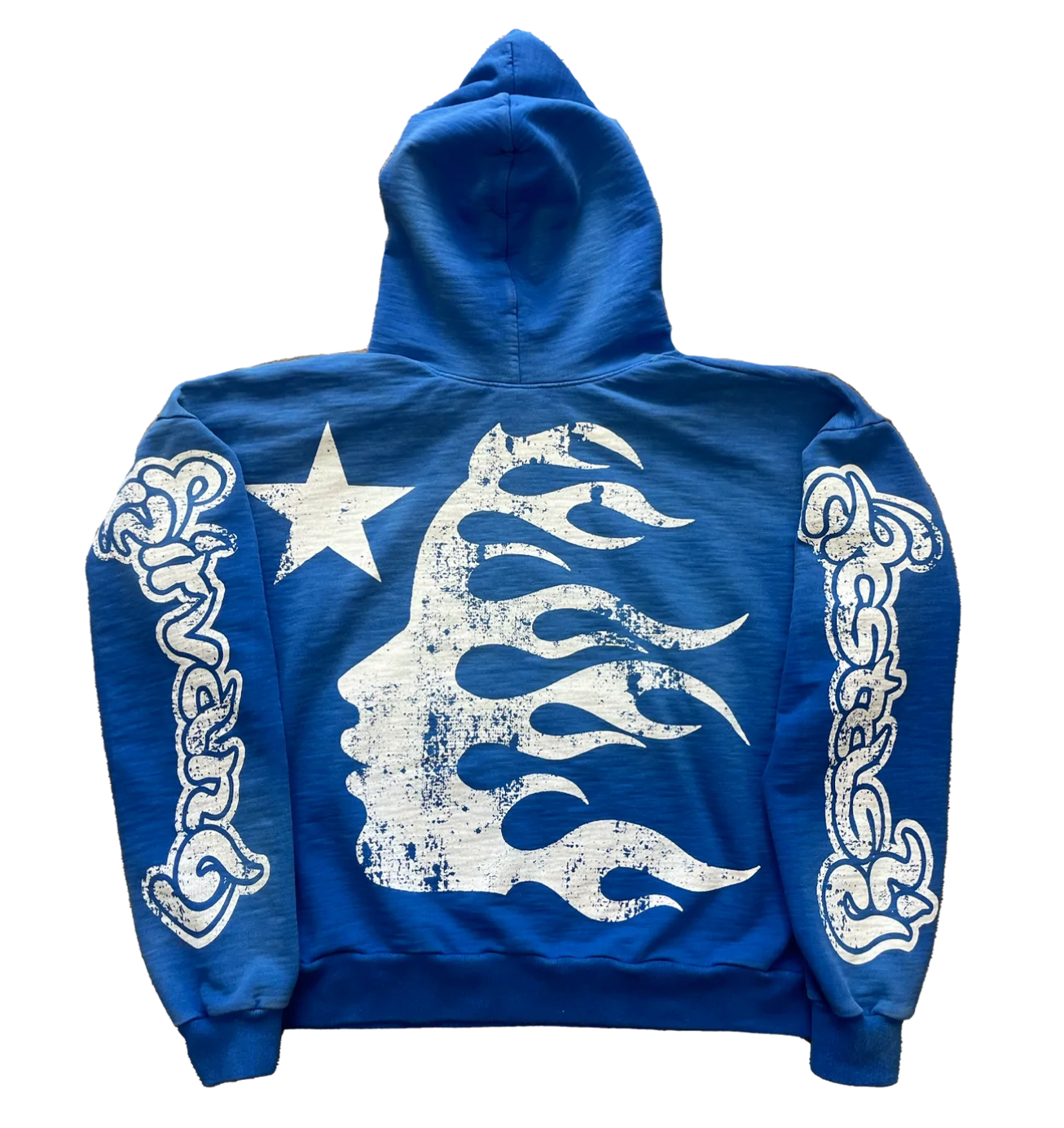 Hellstar Studios Blue Yoga Hooded Sweatshirt Blue