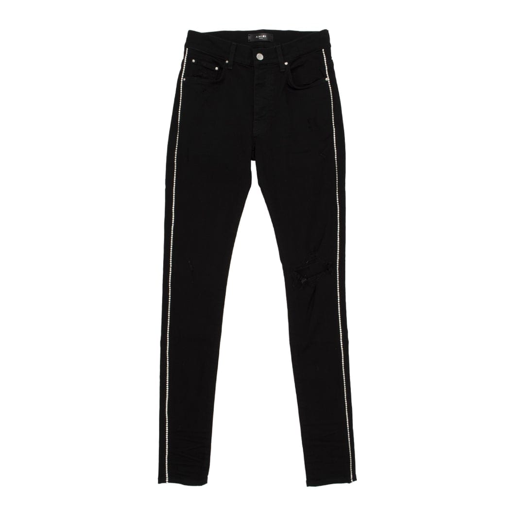 Amiri Crystal Track Jeans Black – Origins NYC