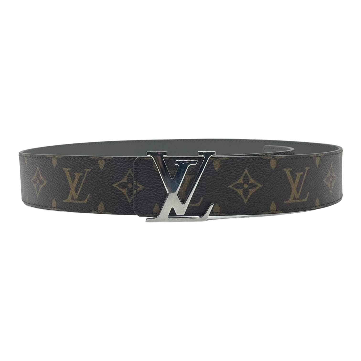 Louis Vuitton Burgundy & Black LV Initials 40 MM Reversible