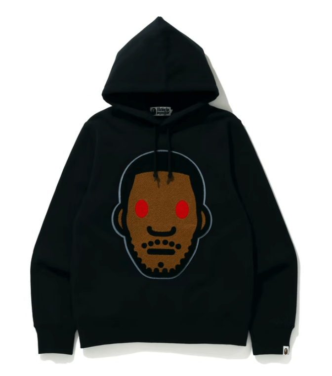 Bape Go Crazy BAPE x Kid Cudi Pullover Hooded Sweatshirt Black