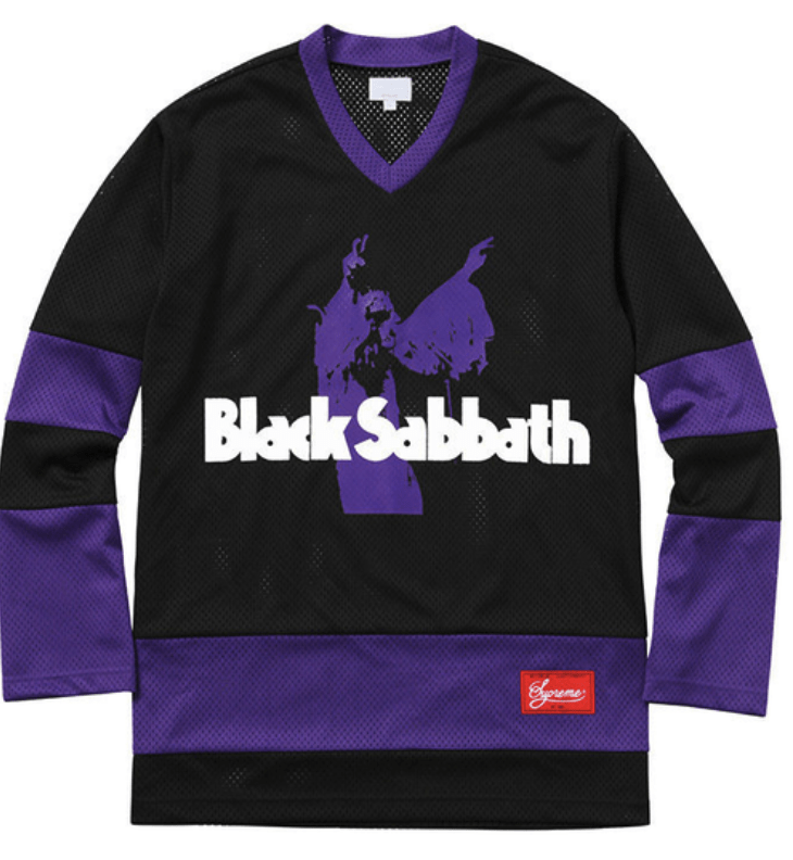 Supreme x Black Sabbath Hockey Jersey Black
