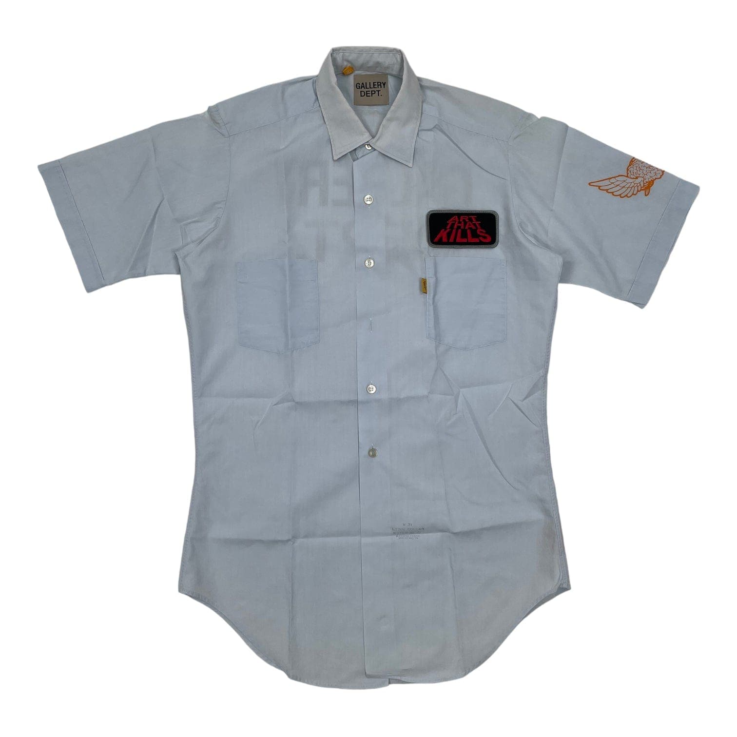 NTWRK Picks: Gallery Dept. - Gallery Department Vintage Mechanic Button Up  Shirt Blue Pre-Own