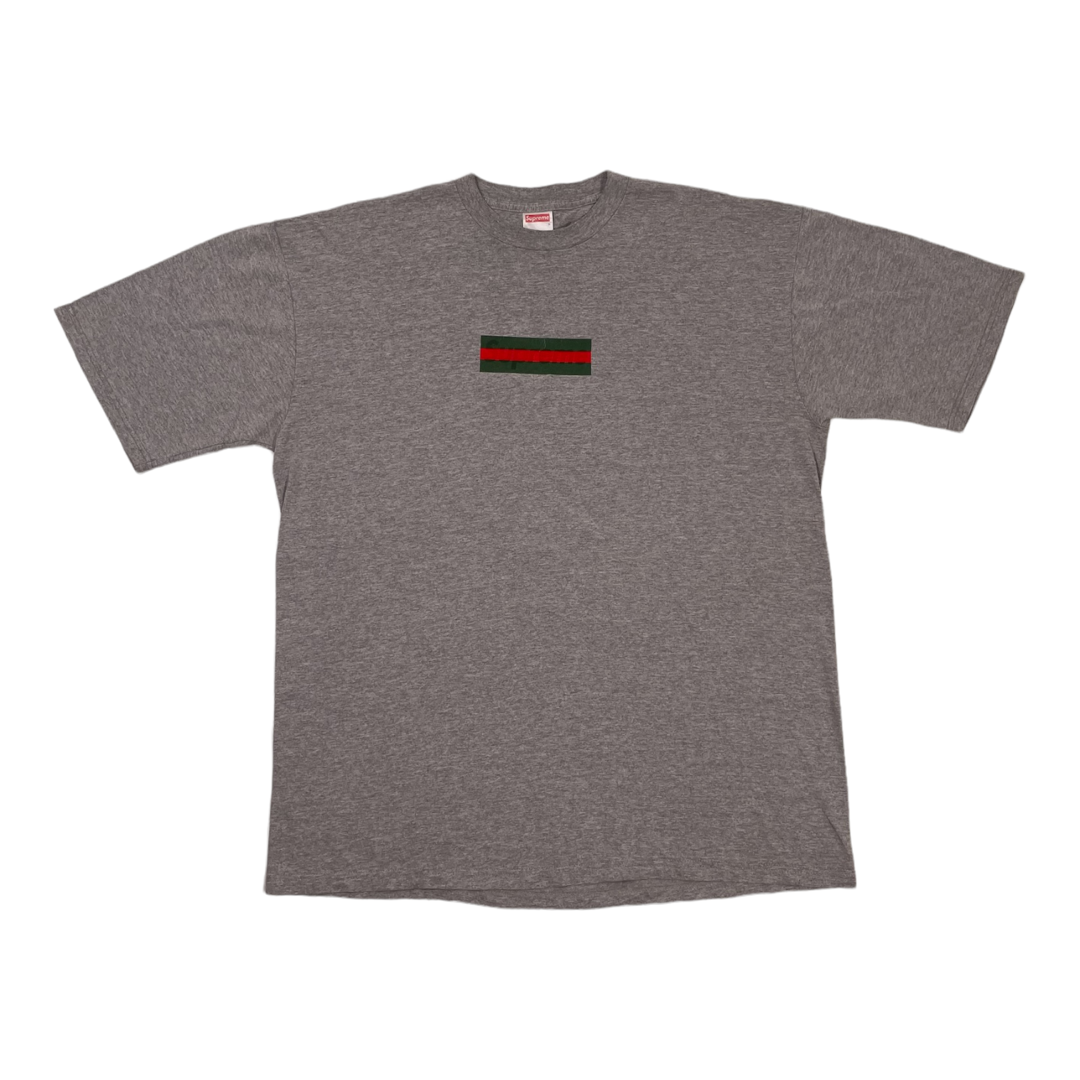 DESIGNER STEALS 📈🔥 - Gucci Box Logo Short Sleeve Tee Shirt Grey Pre-Owned